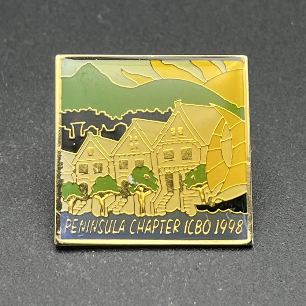 International Conference Of Building Officials‎ Peninsula ICBO Lapel Hat Pin